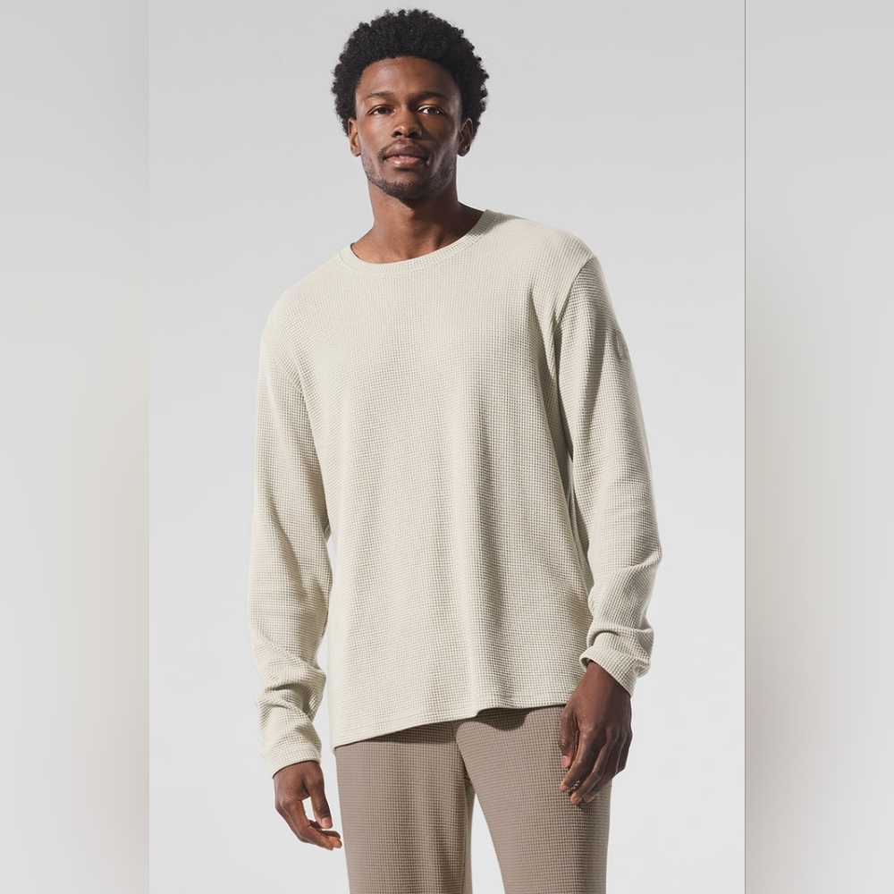 Elevate Waffle Long Sleeve Crew
